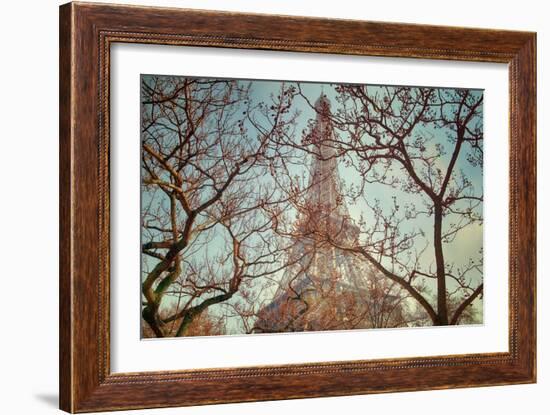 Eiffel Tower Vintage-Cora Niele-Framed Giclee Print