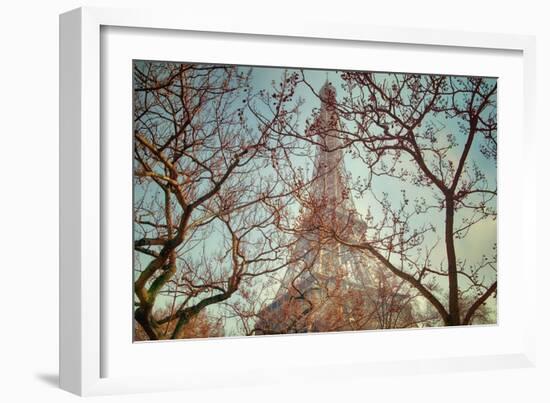 Eiffel Tower Vintage-Cora Niele-Framed Giclee Print