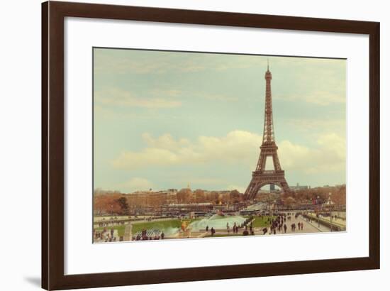 Eiffel Tower with Jardin du Trocade?ro-Cora Niele-Framed Photographic Print