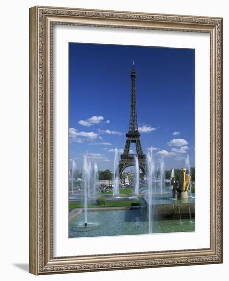 Eiffel Tower with Water Fountains, Paris, France, Europe-Nigel Francis-Framed Photographic Print