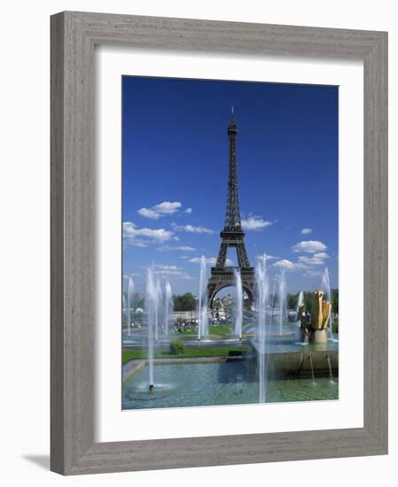 Eiffel Tower with Water Fountains, Paris, France, Europe-Nigel Francis-Framed Photographic Print