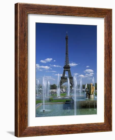 Eiffel Tower with Water Fountains, Paris, France, Europe-Nigel Francis-Framed Photographic Print
