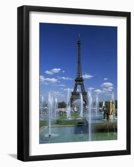 Eiffel Tower with Water Fountains, Paris, France, Europe-Nigel Francis-Framed Photographic Print