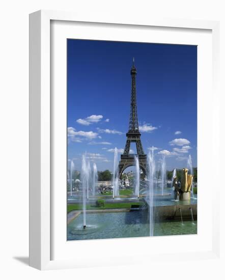 Eiffel Tower with Water Fountains, Paris, France, Europe-Nigel Francis-Framed Photographic Print