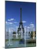 Eiffel Tower with Water Fountains, Paris, France, Europe-Nigel Francis-Mounted Photographic Print
