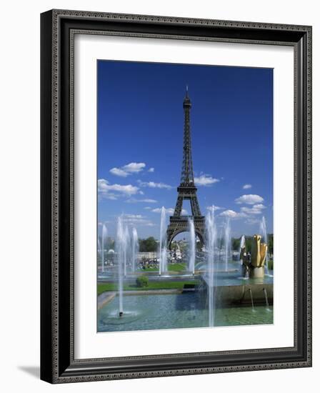 Eiffel Tower with Water Fountains, Paris, France, Europe-Nigel Francis-Framed Photographic Print