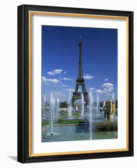 Eiffel Tower with Water Fountains, Paris, France, Europe-Nigel Francis-Framed Photographic Print