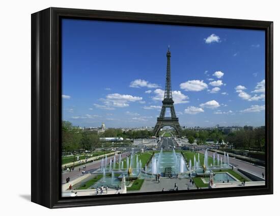 Eiffel Tower with Water Fountains, Paris, France, Europe-Nigel Francis-Framed Premier Image Canvas