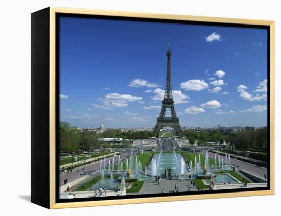 Eiffel Tower with Water Fountains, Paris, France, Europe-Nigel Francis-Framed Premier Image Canvas