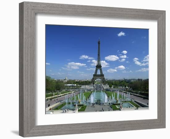 Eiffel Tower with Water Fountains, Paris, France, Europe-Nigel Francis-Framed Photographic Print