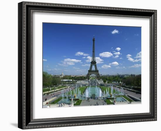 Eiffel Tower with Water Fountains, Paris, France, Europe-Nigel Francis-Framed Photographic Print