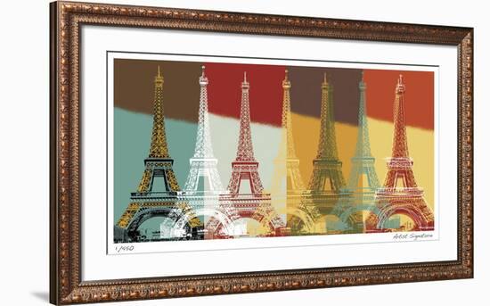 Eiffel Tower-Mj Lew-Framed Giclee Print