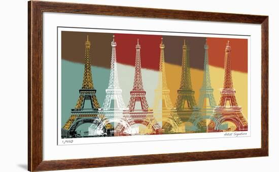 Eiffel Tower-Mj Lew-Framed Giclee Print