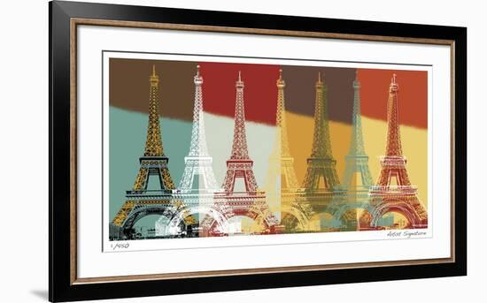 Eiffel Tower-Mj Lew-Framed Giclee Print