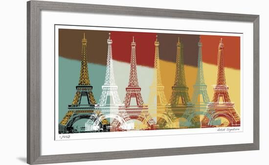 Eiffel Tower-Mj Lew-Framed Giclee Print