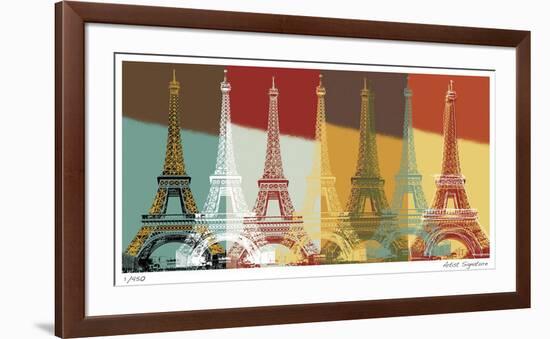 Eiffel Tower-Mj Lew-Framed Giclee Print