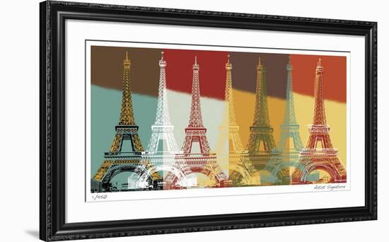 Eiffel Tower-Mj Lew-Framed Giclee Print