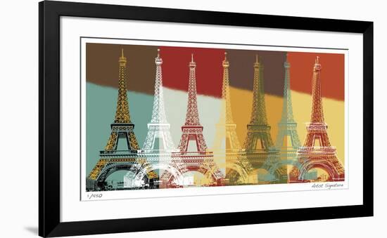 Eiffel Tower-Mj Lew-Framed Giclee Print