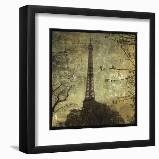 Eiffel Tower-John W^ Golden-Framed Art Print