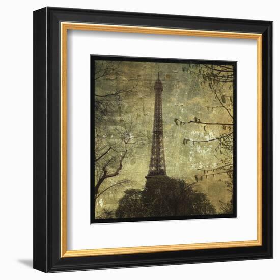 Eiffel Tower-John W^ Golden-Framed Art Print