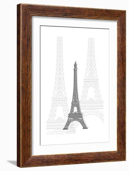 Eiffel Tower-Cristian Mielu-Framed Art Print