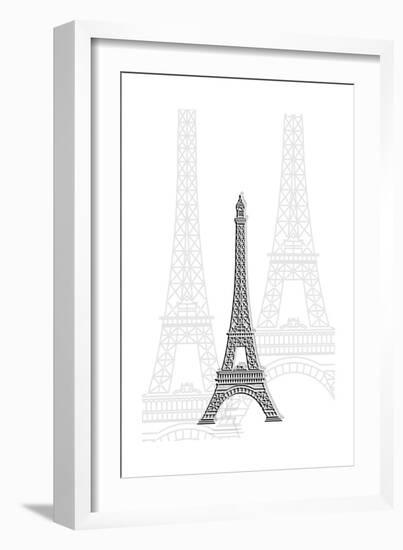 Eiffel Tower-Cristian Mielu-Framed Art Print