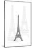 Eiffel Tower-Cristian Mielu-Mounted Art Print