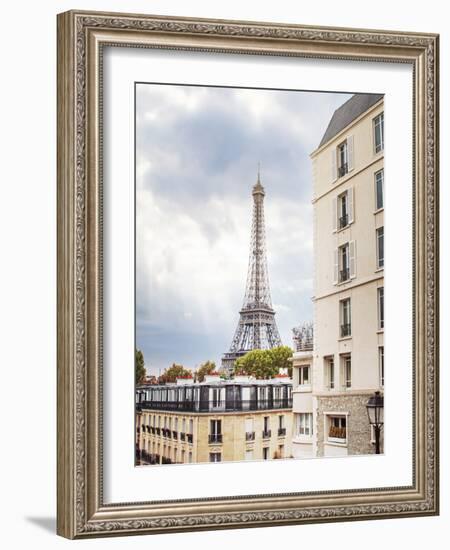 Eiffel View I Crop-Laura Marshall-Framed Photo