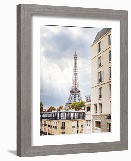 Eiffel View I Crop-Laura Marshall-Framed Photo