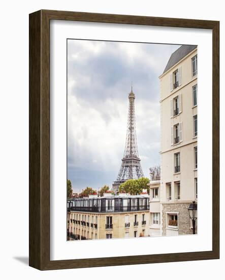 Eiffel View I Crop-Laura Marshall-Framed Photo