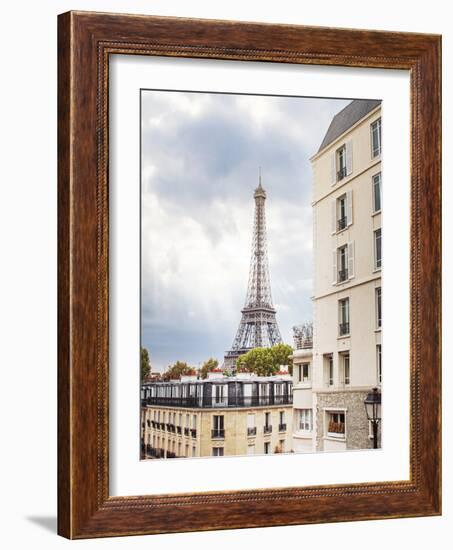 Eiffel View I Crop-Laura Marshall-Framed Photo