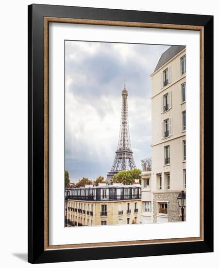 Eiffel View I Crop-Laura Marshall-Framed Photo