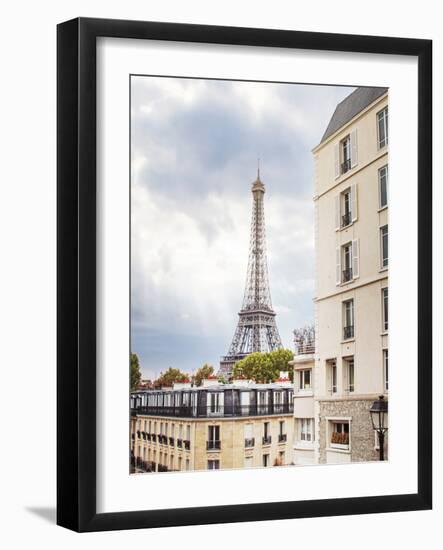 Eiffel View I Crop-Laura Marshall-Framed Photo