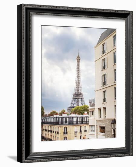 Eiffel View I Crop-Laura Marshall-Framed Photo