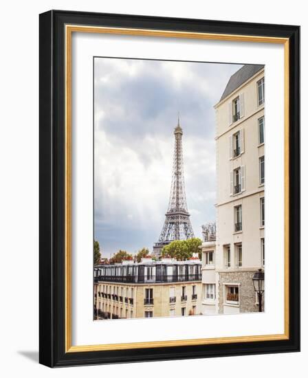 Eiffel View I Crop-Laura Marshall-Framed Photo