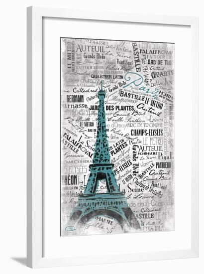 Eiffel-OnRei-Framed Art Print