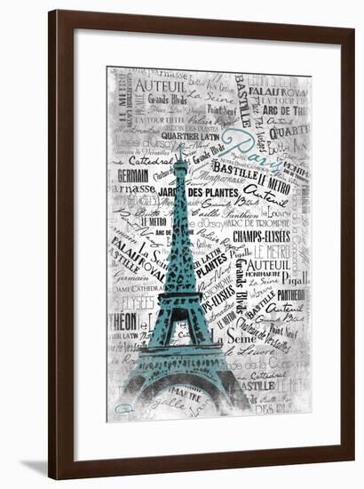 Eiffel-OnRei-Framed Art Print