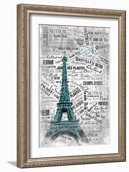 Eiffel-OnRei-Framed Art Print