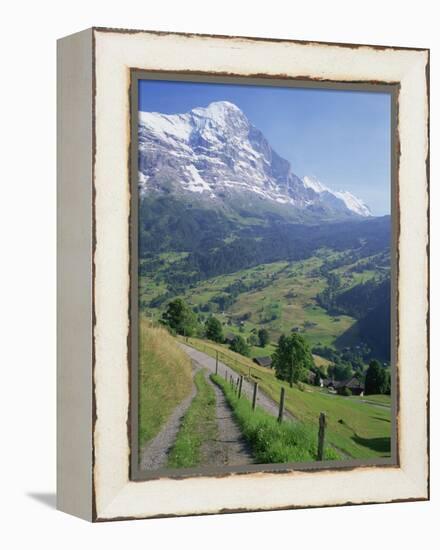 Eiger, Grindelwald, Berner Oberland, Switzerland-Jon Arnold-Framed Premier Image Canvas