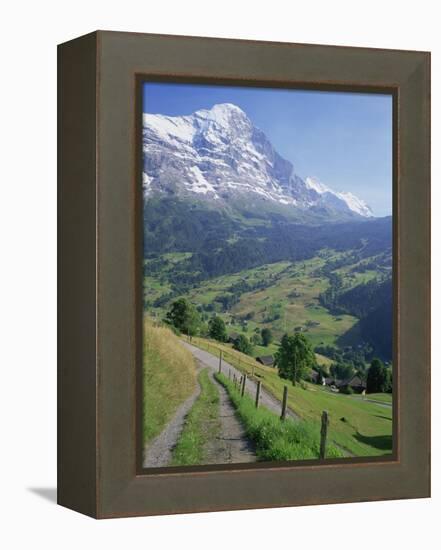 Eiger, Grindelwald, Berner Oberland, Switzerland-Jon Arnold-Framed Premier Image Canvas