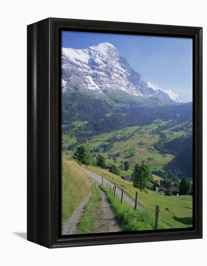 Eiger, Grindelwald, Berner Oberland, Switzerland-Jon Arnold-Framed Premier Image Canvas