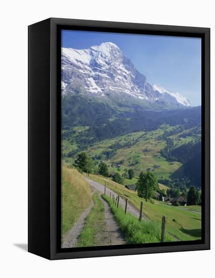 Eiger, Grindelwald, Berner Oberland, Switzerland-Jon Arnold-Framed Premier Image Canvas