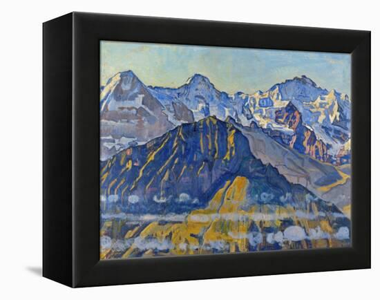 Eiger, Moench and Jungfrau in the Sun-Ferdinand Hodler-Framed Premier Image Canvas