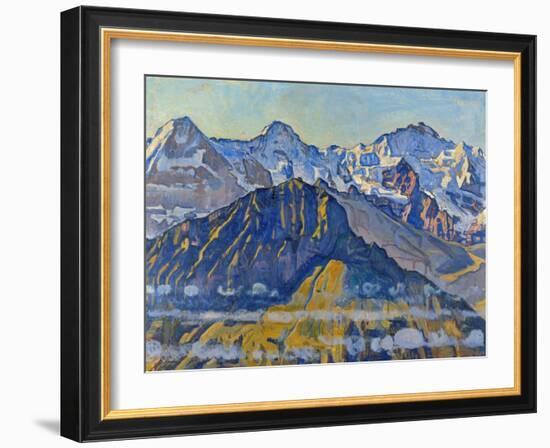 Eiger, Moench and Jungfrau in the Sun-Ferdinand Hodler-Framed Giclee Print