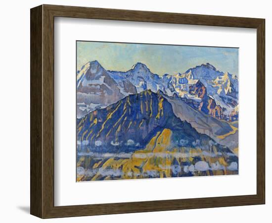 Eiger, Moench and Jungfrau in the Sun-Ferdinand Hodler-Framed Giclee Print