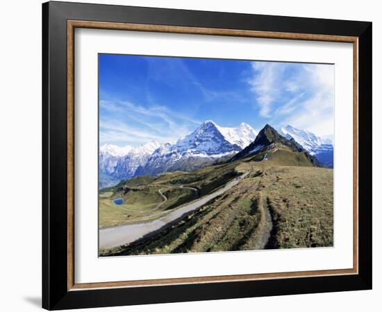 Eiger, Monch and Jungfrau, Bernese Oberland, Swiss Alps, Switzerland-Hans Peter Merten-Framed Photographic Print