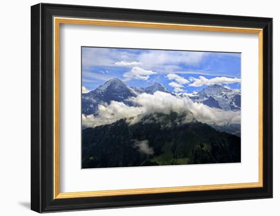 Eiger, Monch and Jungfrau, seen from Schynige Platte, Bernese Oberland, Canton of Bern, Switzerland-Hans-Peter Merten-Framed Photographic Print