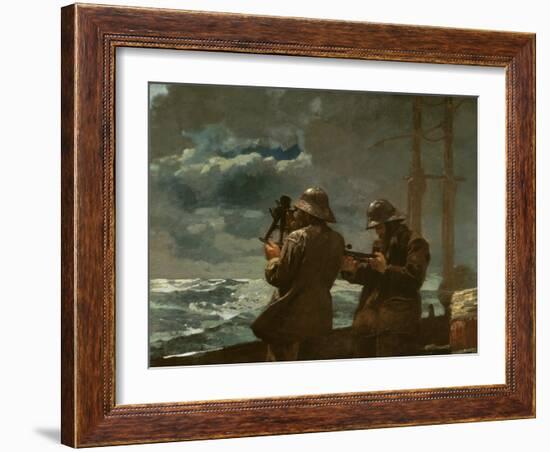 Eight Bells, 1886 (Oil on Canvas)-Winslow Homer-Framed Giclee Print