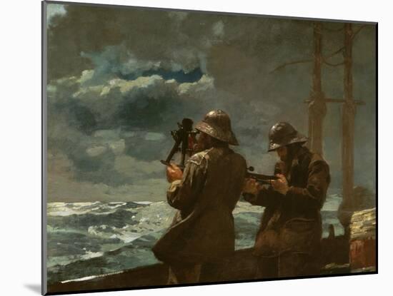 Eight Bells, 1886 (Oil on Canvas)-Winslow Homer-Mounted Giclee Print