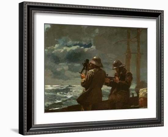 Eight Bells, 1886 (Oil on Canvas)-Winslow Homer-Framed Giclee Print